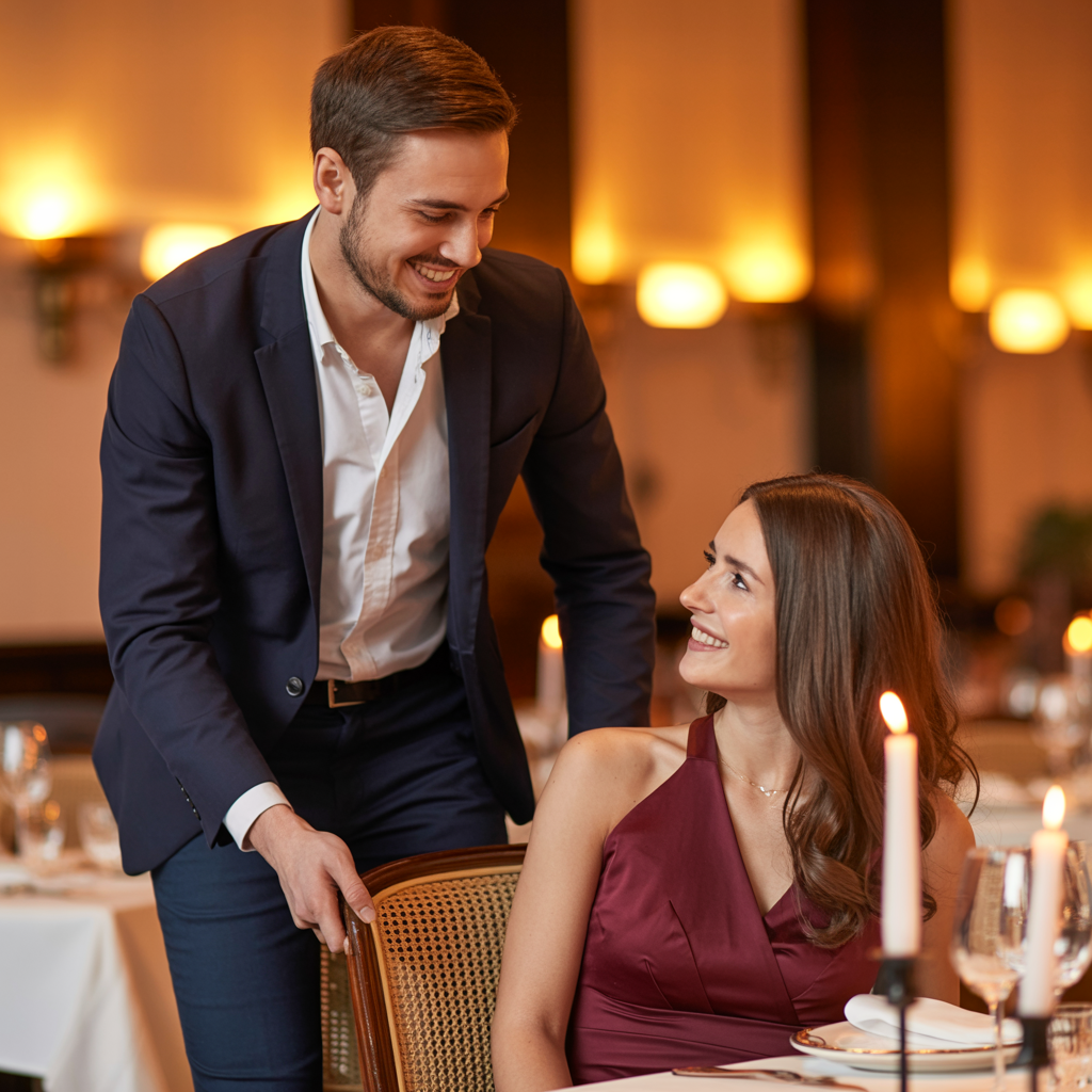 Attractive Man on a Date