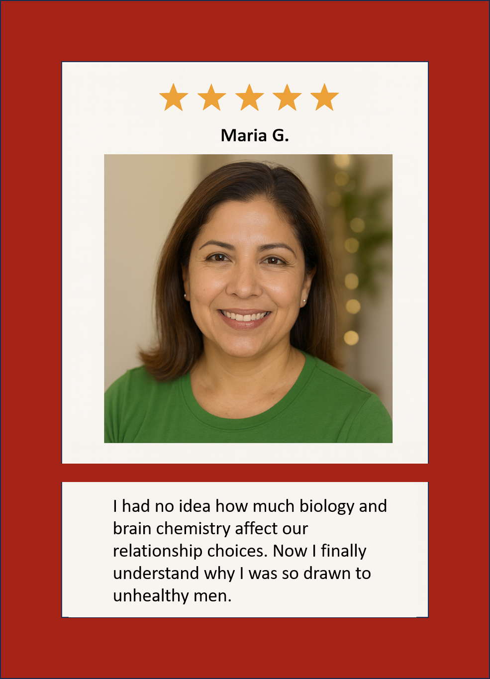 Maria G. Testimonial