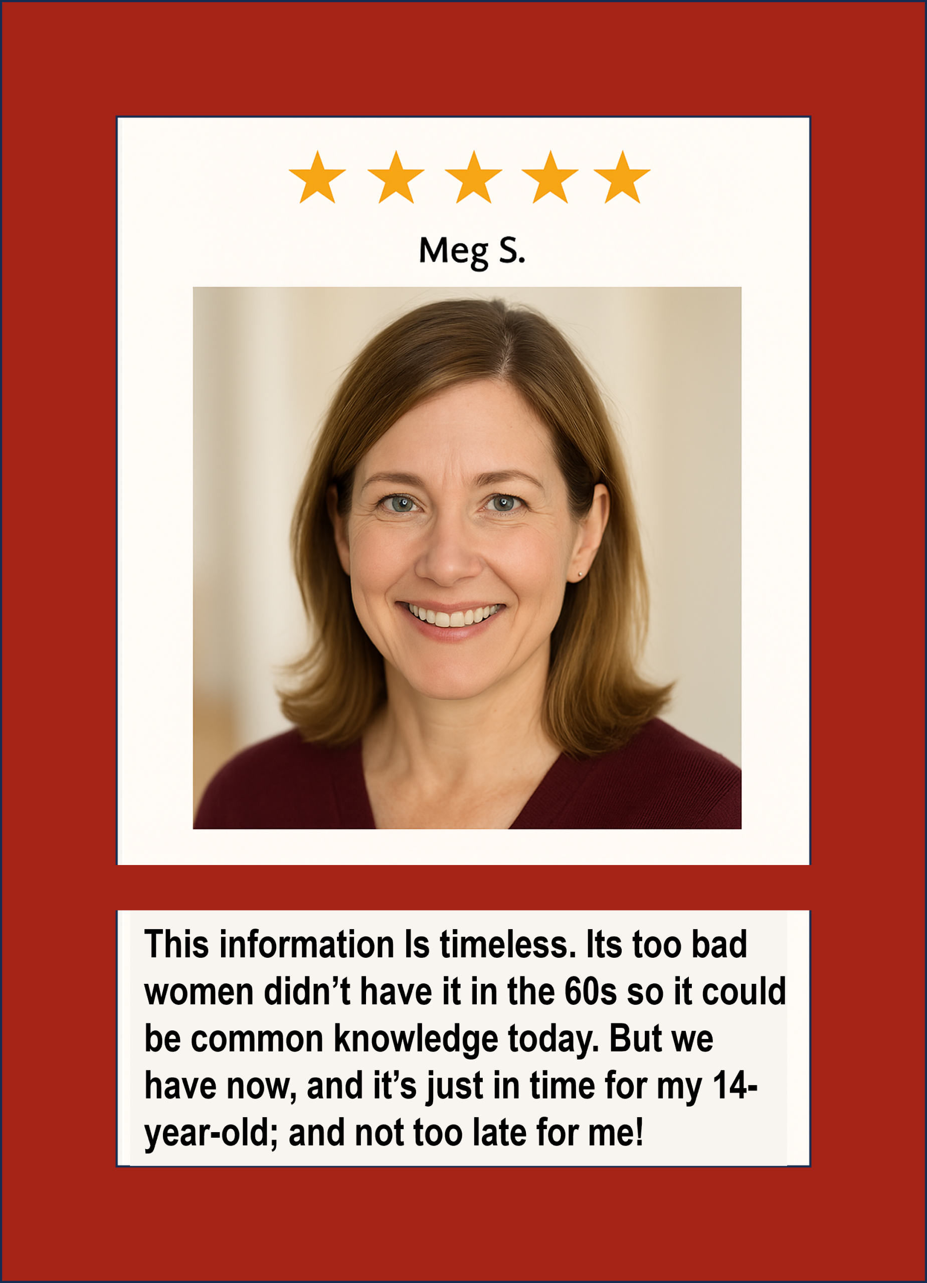 Meg S. Testimony