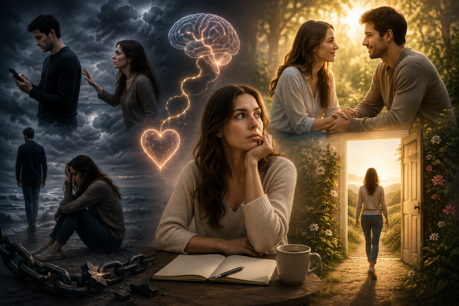 Woman evaluating inconsistent behavior, emotional safety, change, and whether to remain in or leave a relationship